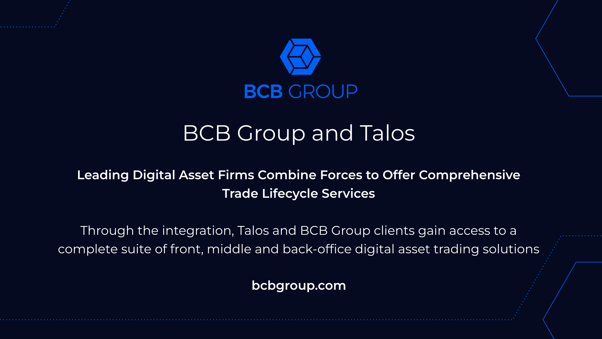 BCB Group and Talos