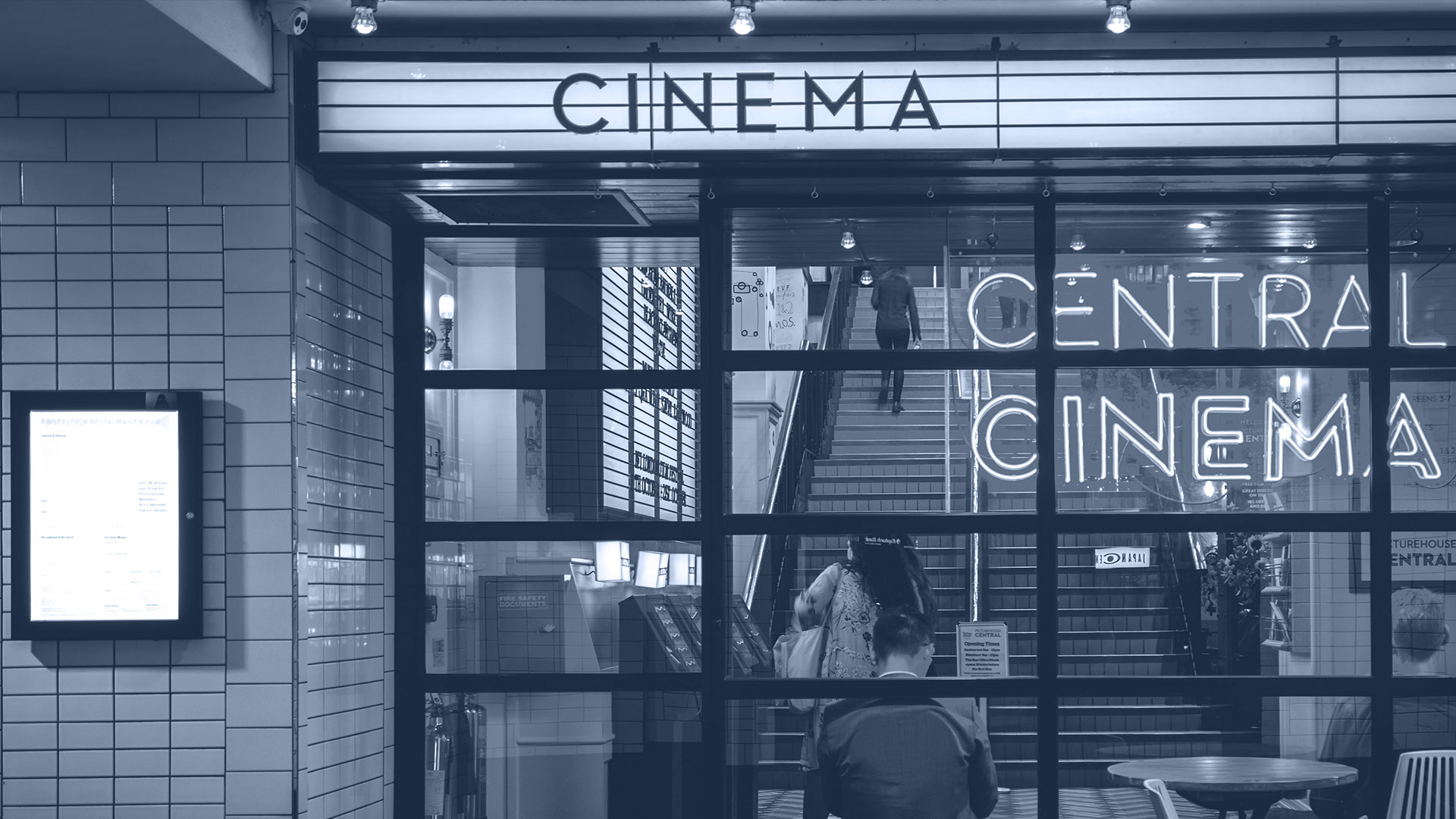 Cinema black and white image.