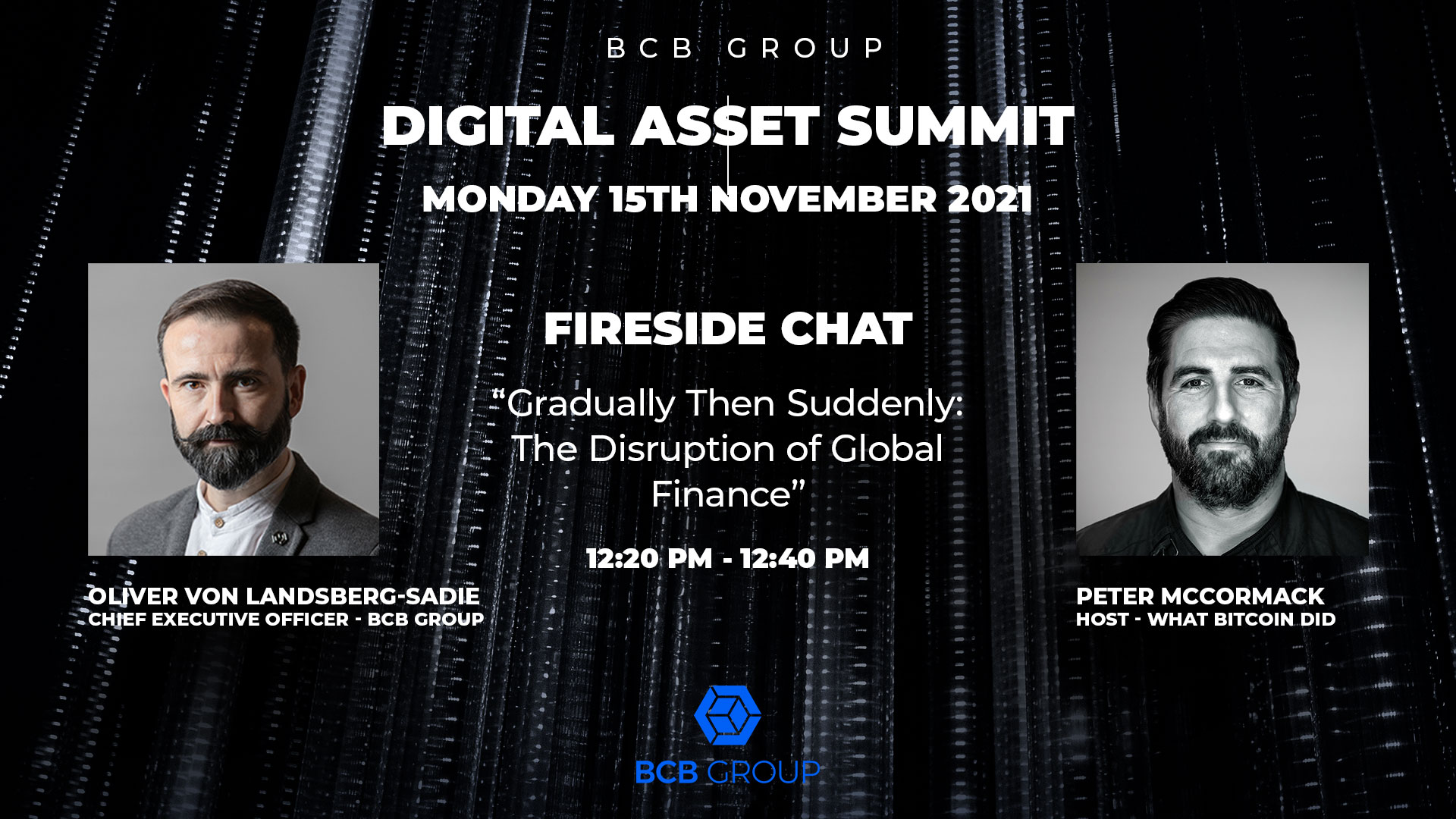 Fireside Chat information.