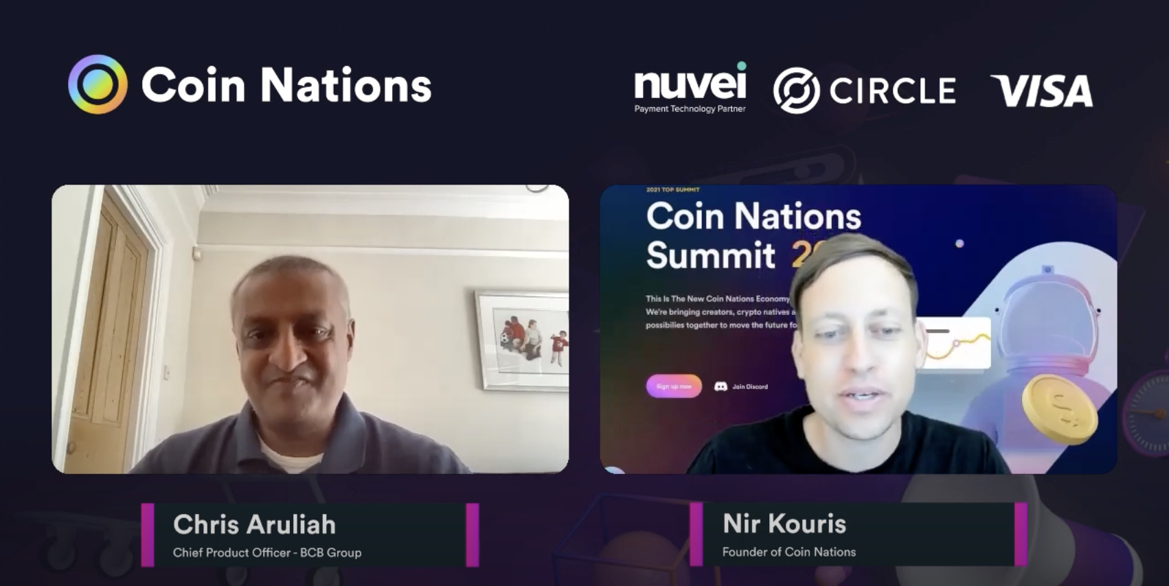 Screenshot of Coin Nations interview
