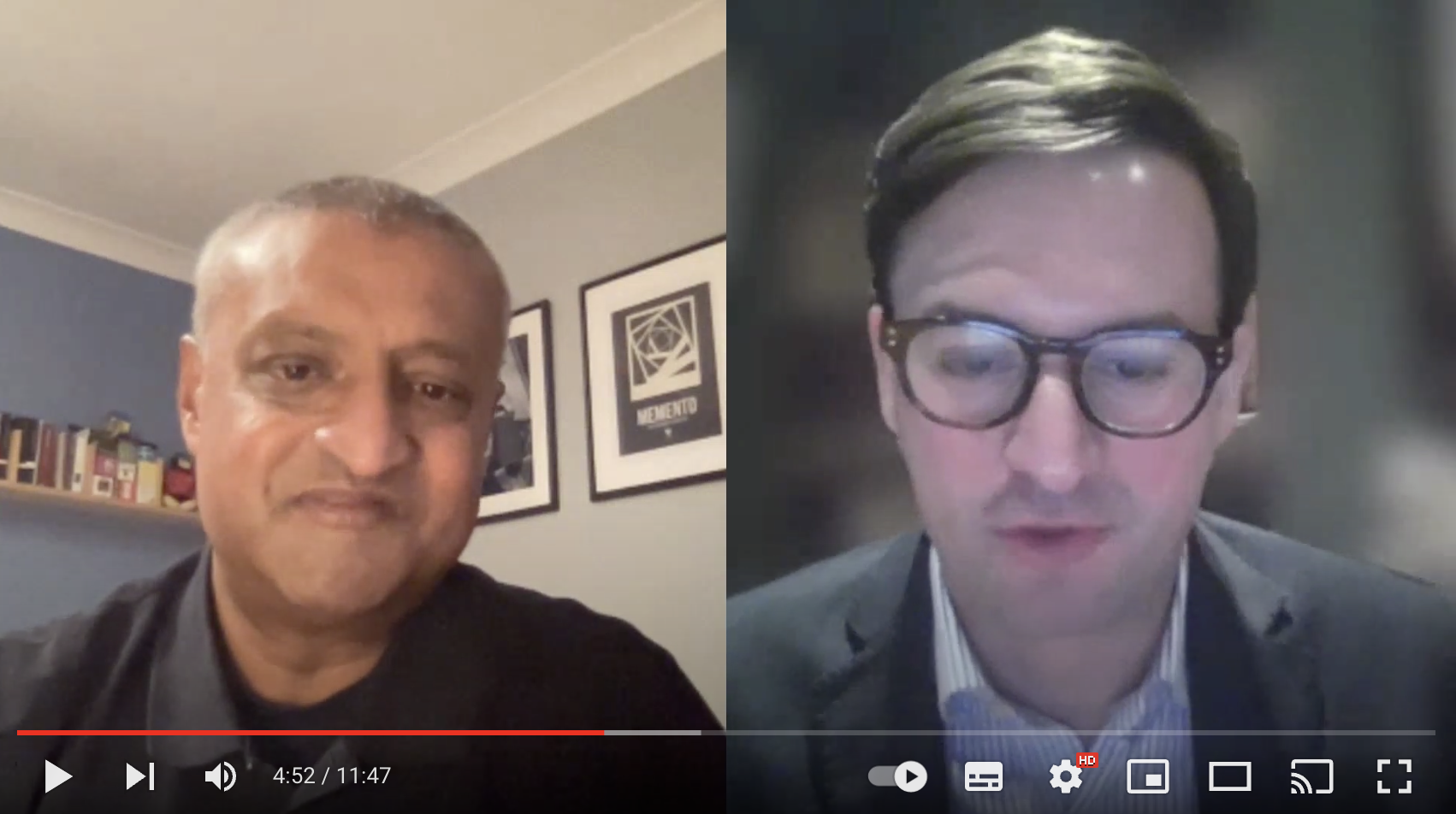 Videocall screenshot - November insights on policy.