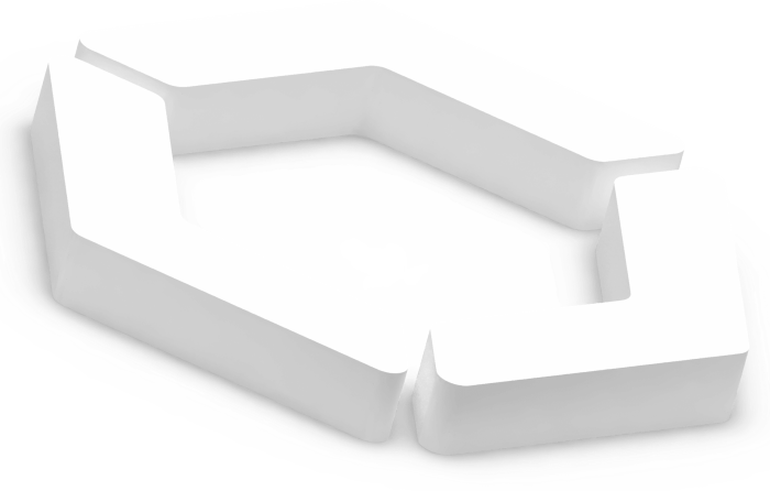 BCB logo abstract white geometric shape design