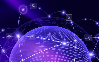 Connected global payment infrastructure linking institutions, locations, liquidity and settlement networks.